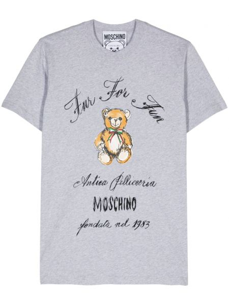 T-shirt Moschino grå