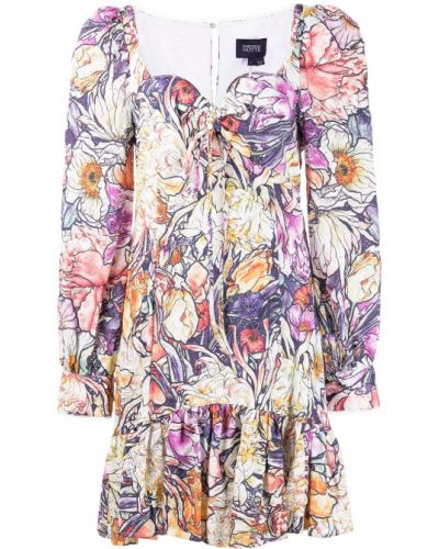 Trykt floral dress Marchesa Notte lilla