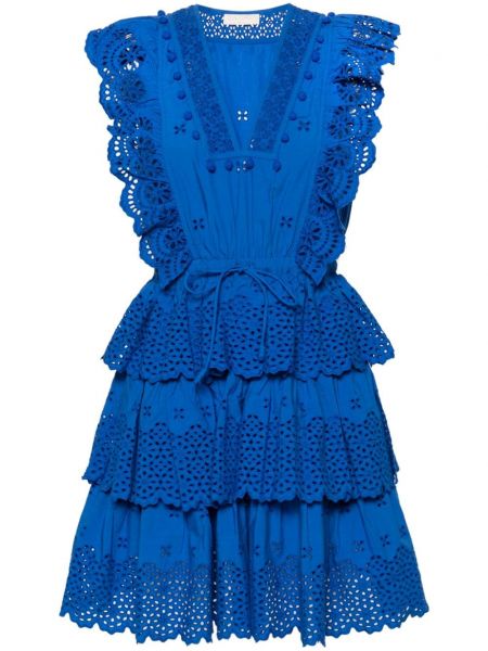 Bavlněné šaty Ulla Johnson modré