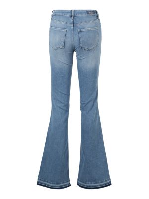 Tigrované bootcut džínsy Only Tall modrá