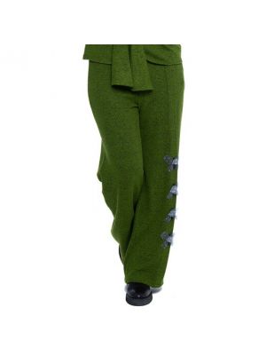 Pantalones con bordado Mamatayoe verde
