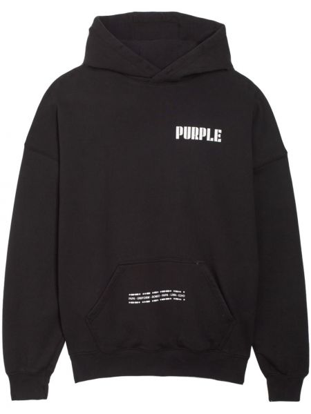 Kapučdžemperis ar apdruku Purple Brand