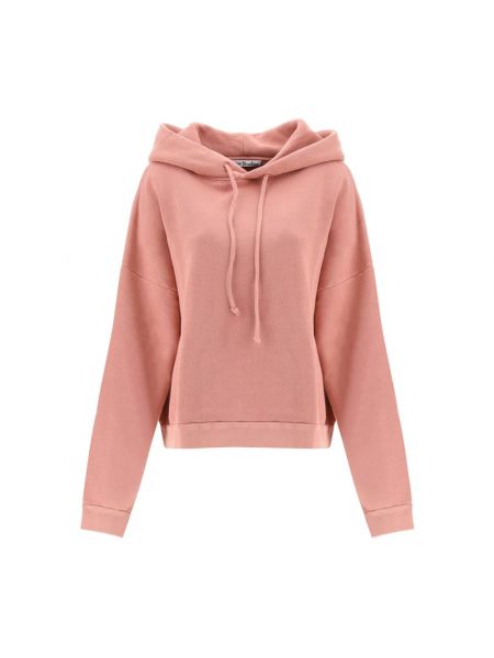 Oversize hoodie aus baumwoll Acne Studios pink