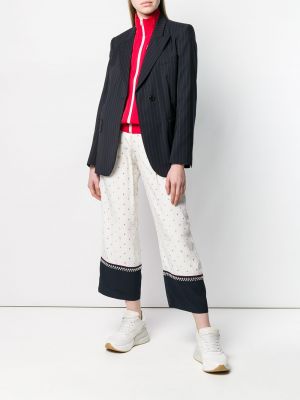 Pantalones con estampado con tachuelas Stella Mccartney blanco