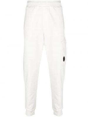 Pantaloni sport din bumbac C.p. Company alb