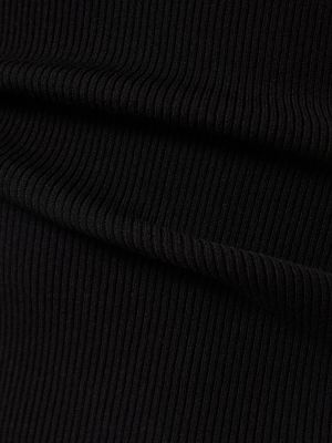 Sweter z wiskozy Michael Kors Collection czarny