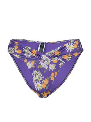 Bikini cu model floral Trendyol violet