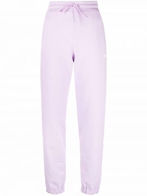 Sportovní kalhoty s potiskem Msgm fialové