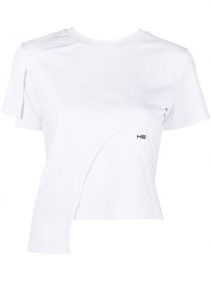 Тениска бродирана Heliot Emil бяло