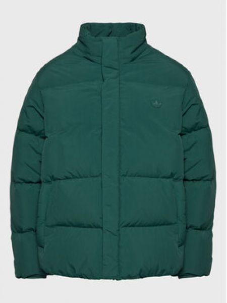 Priliehavá páperová bunda Adidas zelená