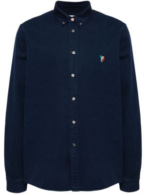 Pruhovaná košeľa so vzorom zebry Ps Paul Smith modrá