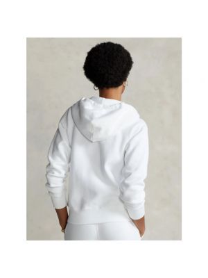 Sudadera con capucha de algodón Polo Ralph Lauren blanco