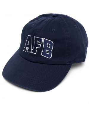 Kapa s šiltom z vezenjem Afb modra