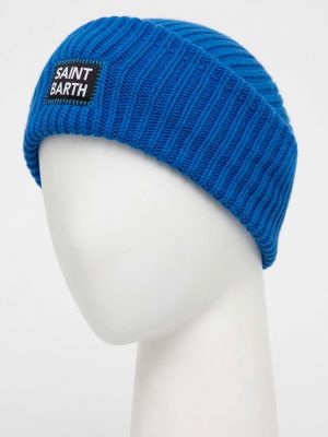 Dzianinowa czapka Mc2 Saint Barth niebieska
