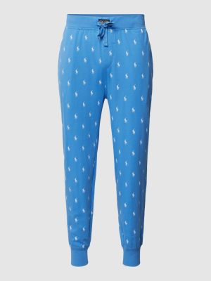 Spodnie sportowe bawełniane Polo Ralph Lauren Underwear błękitne