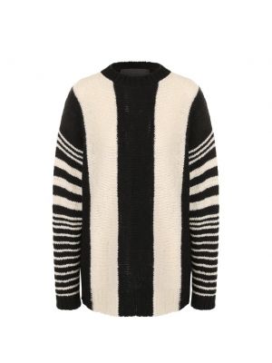 Удлиненный кашемировый пуловер с круглым вырезом The Elder Statesman - Белый