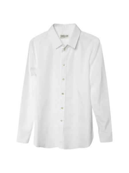 Retro bluse aus baumwoll Yves Saint Laurent Vintage weiß