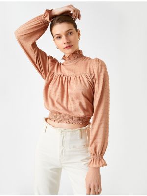 Прилепнала блуза Koton розово