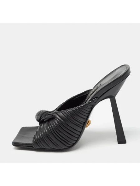 Sandalias de cuero Versace Pre-owned negro