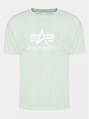 Marškinėliai Alpha Industries žalia