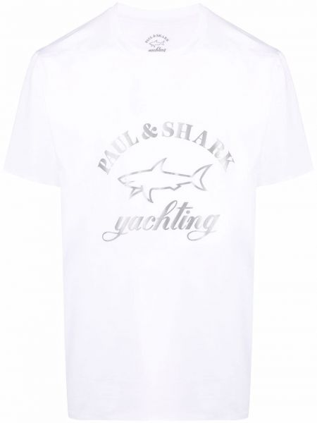 Camiseta con estampado Paul & Shark blanco
