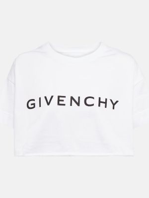 Bavlnené tričko s potlačou Givenchy - biela