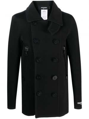 Късо палто Dsquared2 черно