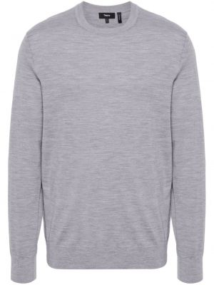 Pull en laine Theory gris