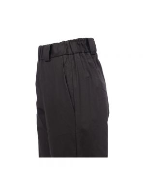 Pantalones de algodón con bolsillos Le Tricot Perugia negro