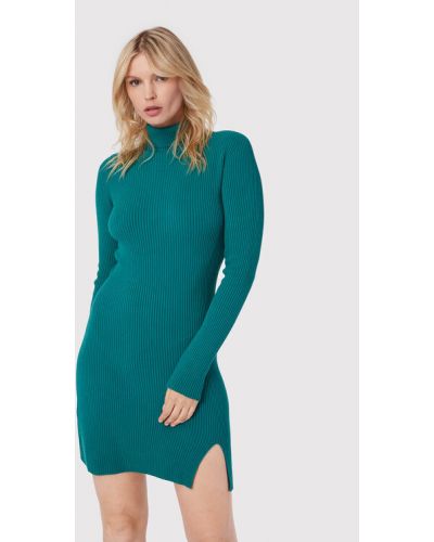 Zielona sukienka slim fit Kontatto