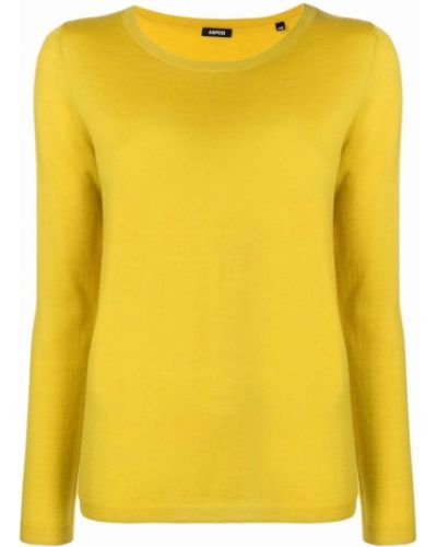 Jersey slim fit de tela jersey Aspesi amarillo
