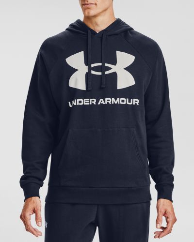 Fleece φούτερ με κουκούλα Under Armour μαύρο