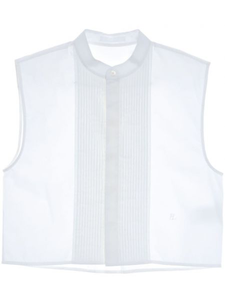 Košeľa bez rukávov Helmut Lang biela