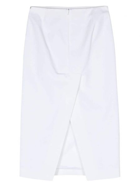 Spódnica ołówkowa bawełniana Sportmax biała