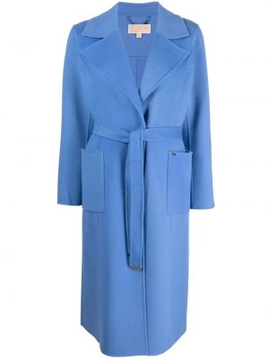 Vlněný kabát Michael Michael Kors modrý