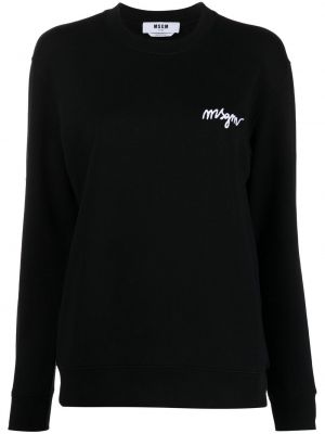 Broderet sweatshirt Msgm sort