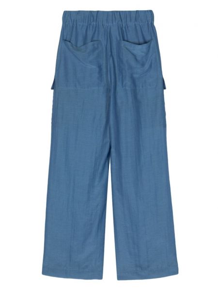 Pantalon cargo avec poches Semicouture bleu