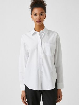 Рубашка с длинным рукавом Koton, белая