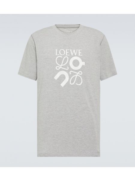 Тениска от джърси Loewe сиво