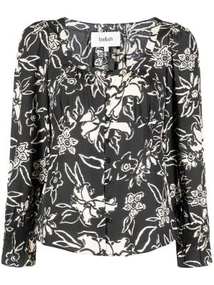 Blusa de flores con estampado Ba&sh negro