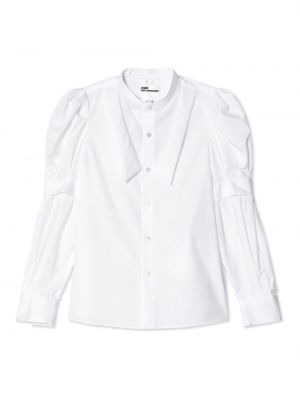 Βαμβακερό πουκάμισο Noir Kei Ninomiya λευκό