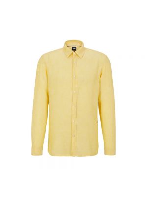 Koszula Hugo Boss żółta