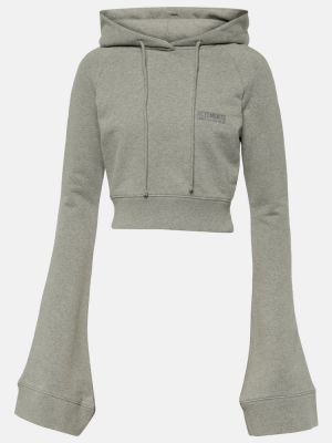 Jersey de algodón de tela jersey Vetements gris