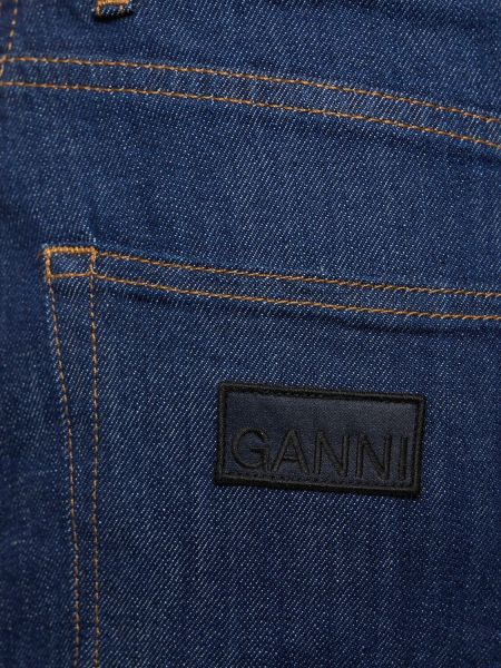 Spódnica jeansowa Ganni niebieska