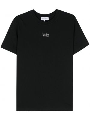 T-shirt mit stickerei Maison Labiche schwarz