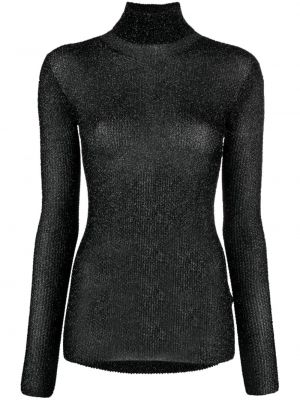 Prozirni džemper Isabel Marant crna