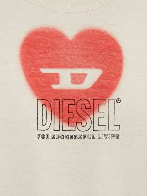 Jersey pamut póló nyomtatás Diesel szürke