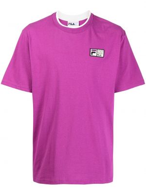 T-shirt à imprimé Fila violet