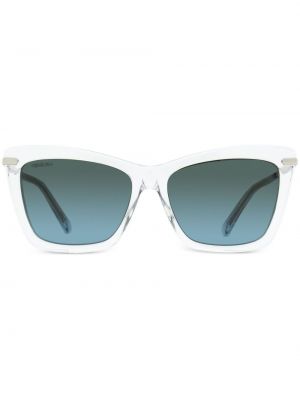 Слънчеви очила с кристали Jimmy Choo Eyewear бяло