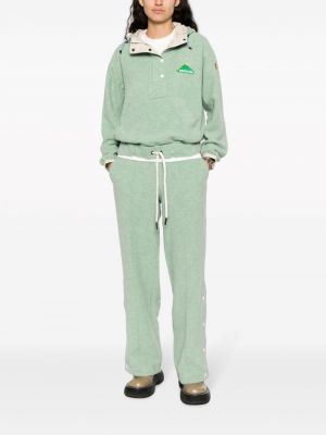 Fleece hoodie Moncler Grenoble grün